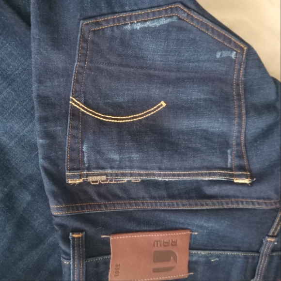 G-STAR Men's RAW DENIM Jack Pant Straight Leg Button Fly Jeans Size 36 by 34 - Picture 4 of 5